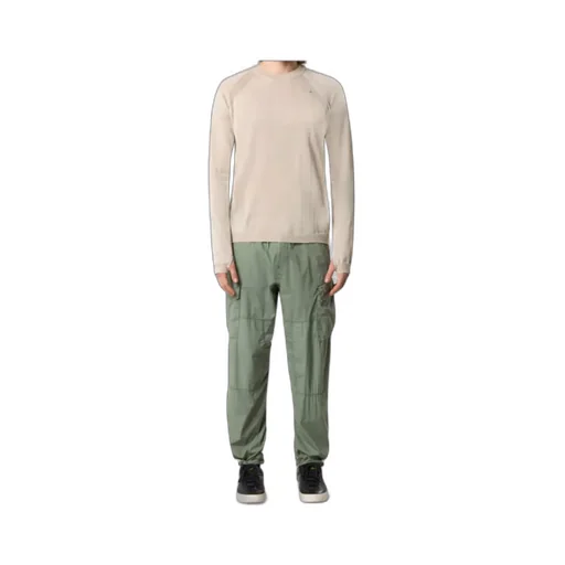 Crewneck Jumper With Thumb Holes At Cuffs