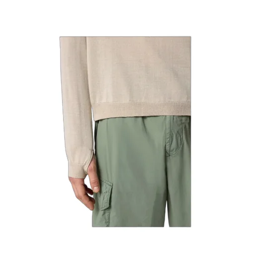 Crewneck Jumper With Thumb Holes At Cuffs