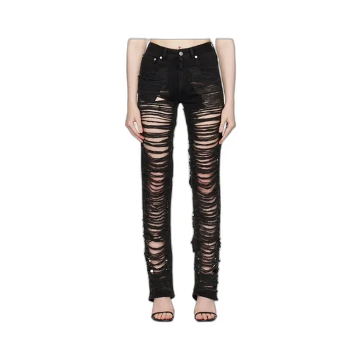 Mm6 Maison Margiela Distressed Denim Jeans