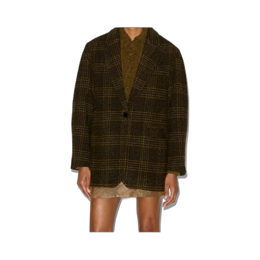 Isabel Marant ÉToile Double-Breasted Checked Blazer