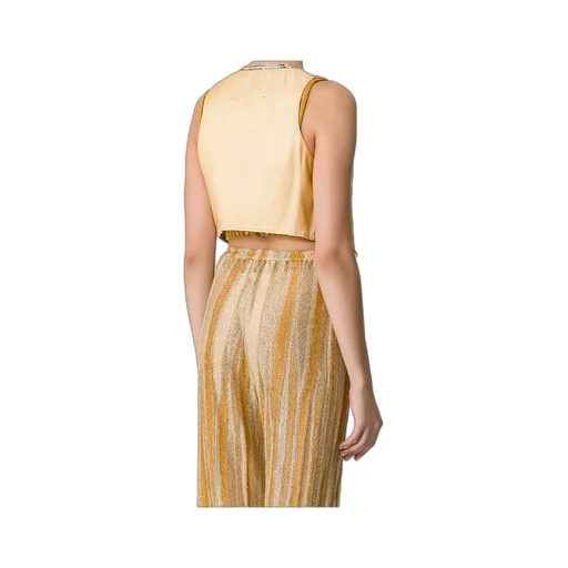 Linen Vest For Women With “Oniric Blossom” Embroidered Detailing