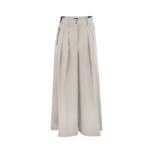 Herno Wide-Leg Pleated Trousers