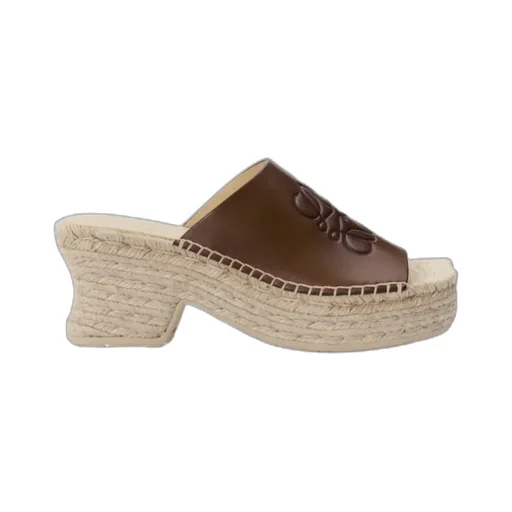 Loewe Petal Espadrille Platform Slides