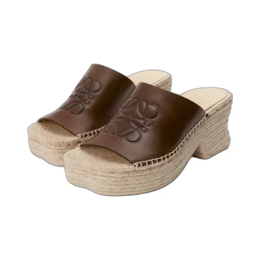 Loewe Petal Espadrille Platform Slides