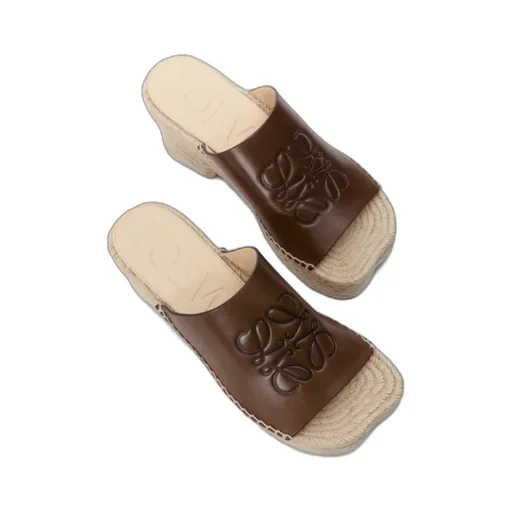Loewe Petal Espadrille Platform Slides