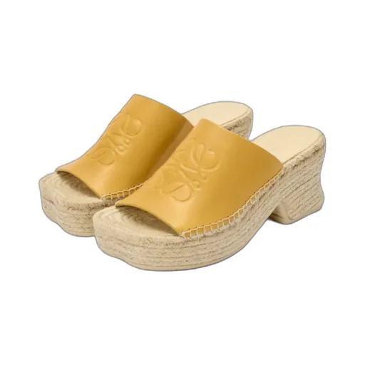 Loewe Petal Espadrille Platform Slides