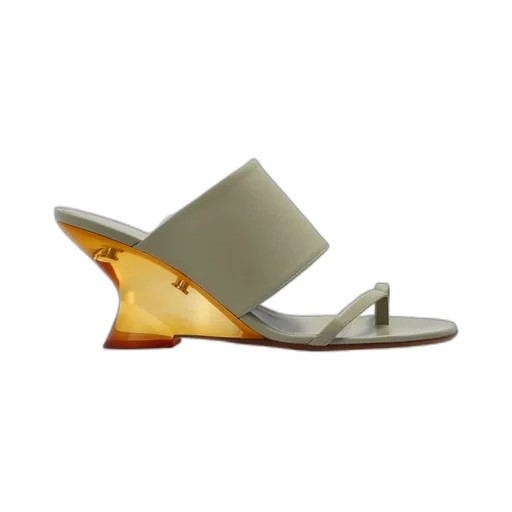Round Toe Wedge Sandals