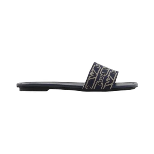 Emporio Armani Monogram Jacquard Slip-On Slides