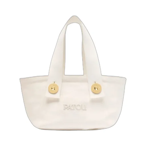 Patou Trapeze Logo Embroidered Tote Bag