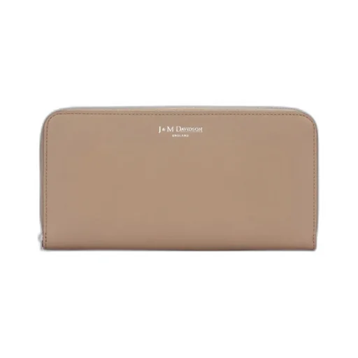 Zip-Around Leather Wallet