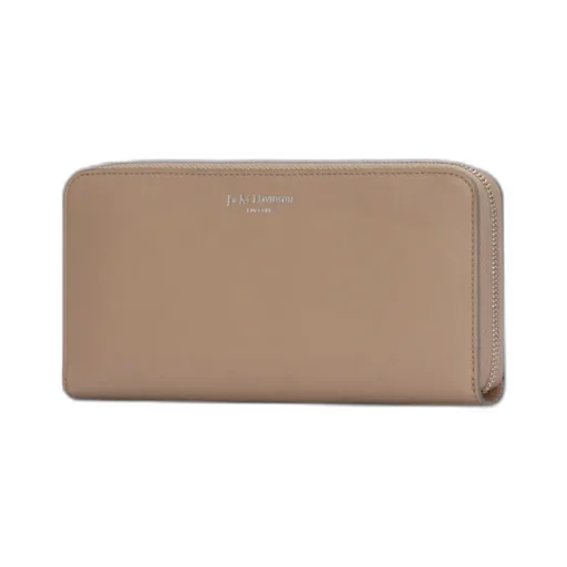 Zip-Around Leather Wallet