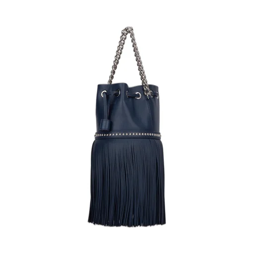 Carnival Fringed Studded Bucket Bag