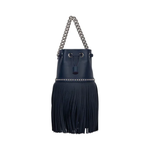 Carnival Fringed Studded Bucket Bag