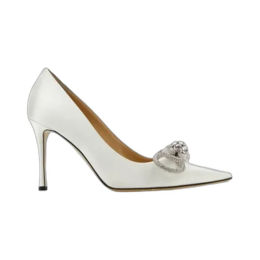 Mach & Mach Double Bow Pointed Toe Pumps
