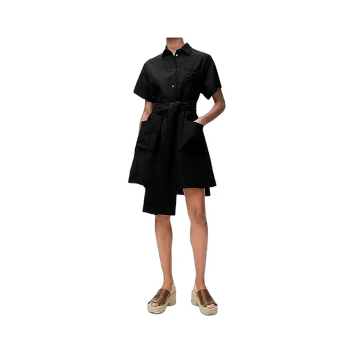 Shirt Dress In Viscose And Linen