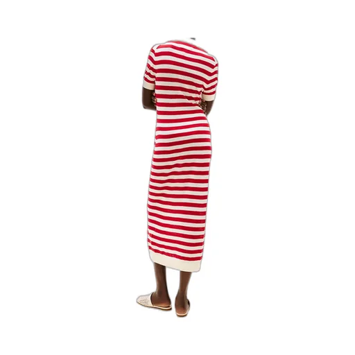 Slim Short Sleeve Midi Polo Dress