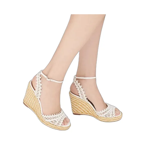 Aquazzura Ankle-Strap Wedge Espadrilles