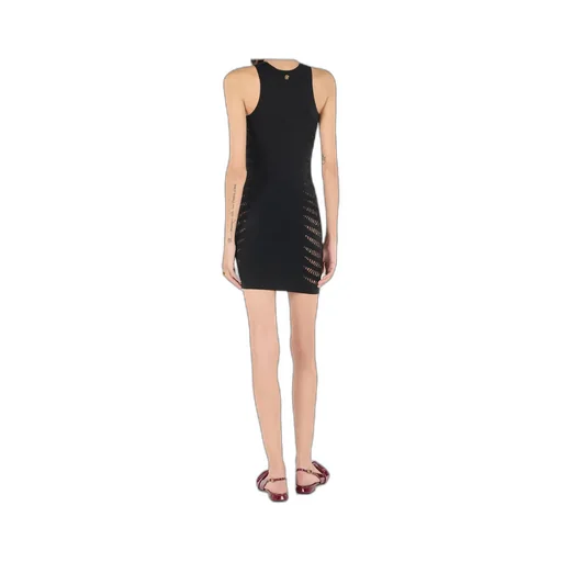 Roberto Cavalli Perforated Zebra Pattern Dress