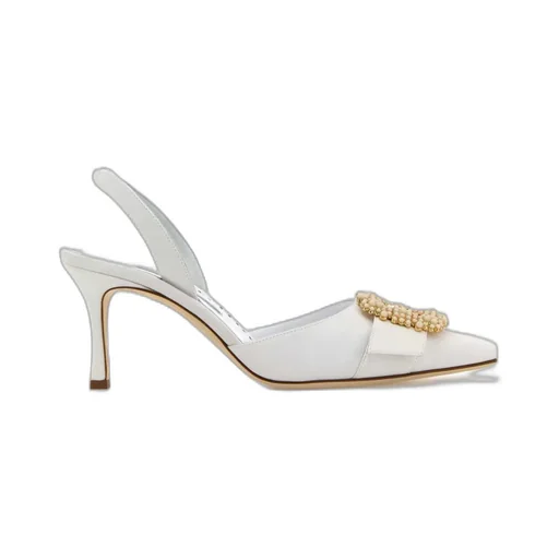 Manolo Blahnik Gibsli Bridal Pumps