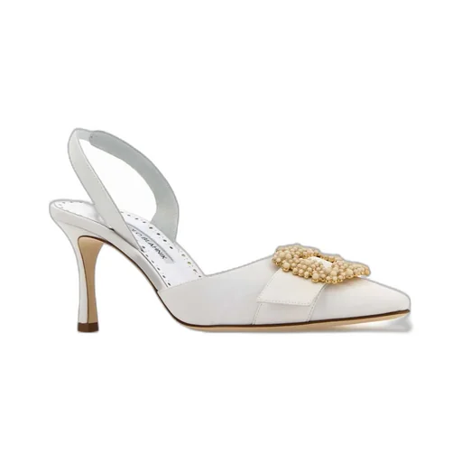 Manolo Blahnik Gibsli Bridal Pumps