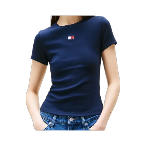 Tommy Badge Ribbed Slim T-Shirt