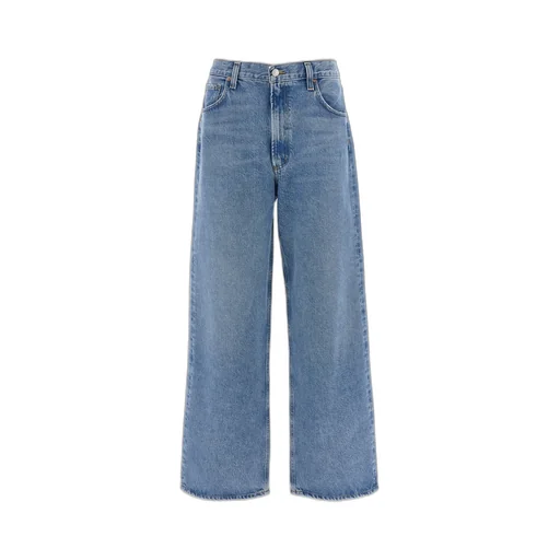 Agolde Mid-Rise Wide-Leg Jeans