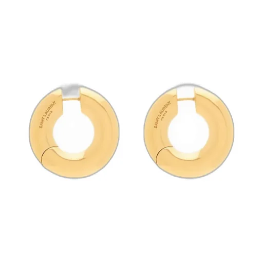 Tube Hoop Earrings In Metal