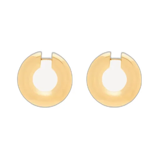 Tube Hoop Earrings In Metal