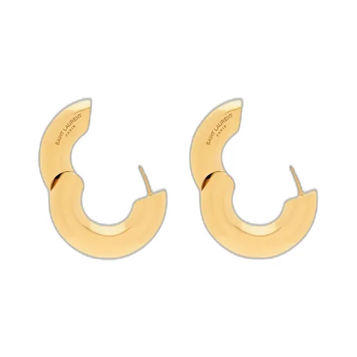 Tube Hoop Earrings In Metal