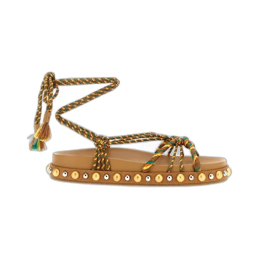 Leather Flat Sandals