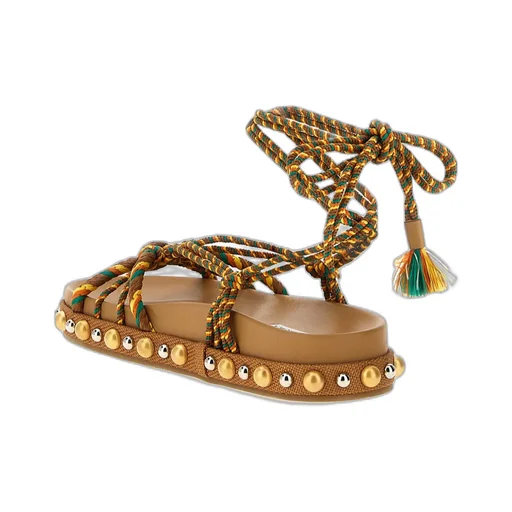 Leather Flat Sandals