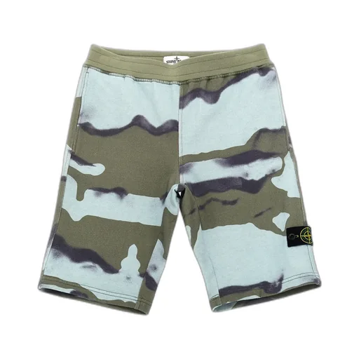 Stone Island Junior Compass Badge Shorts