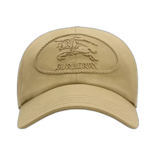 Burberry Knight Stamp Gabardine Baseball Cap