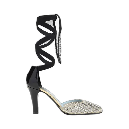Valentino Embellished Ankle-Strap Pumps