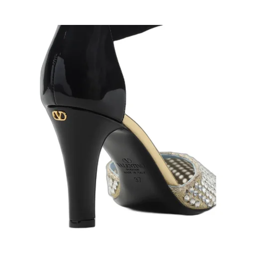 Valentino Embellished Ankle-Strap Pumps
