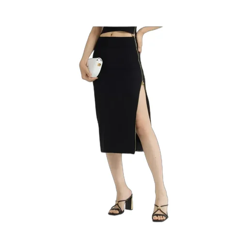 Patou Ribbed Waistband Knit Skirt