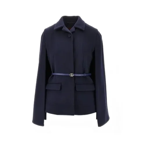 Belted Wool Cape