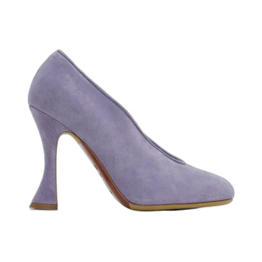 Duck Suede High Heels