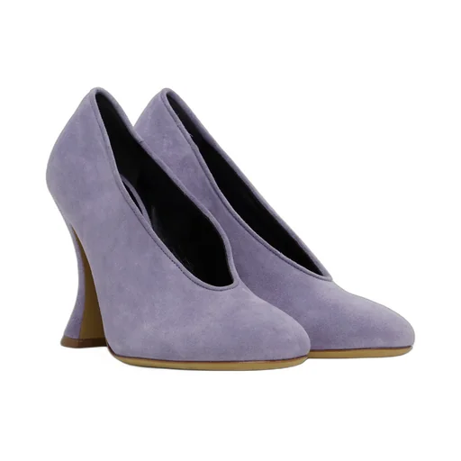 Duck Suede High Heels