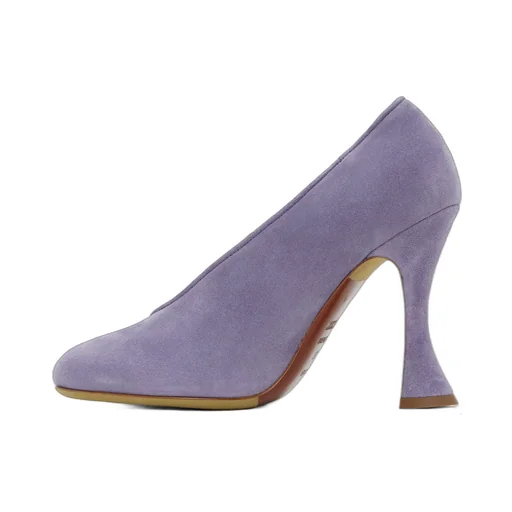 Duck Suede High Heels