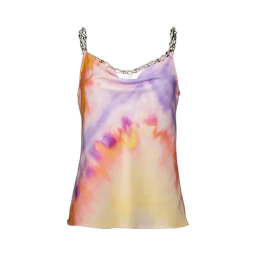 Paco Rabanne Tie-Dye Printed Satin Top