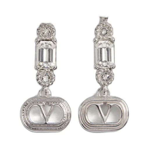 Ovalette Metal, Pearl And Swarovski® Crystal Earrings