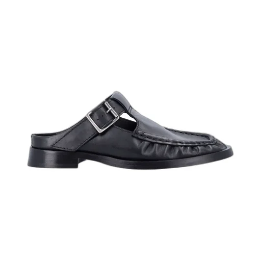 Miista Gianna Buckled Moccasin Mules