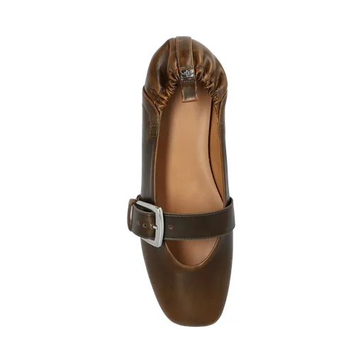 Ganni Buckle Strap Ballerinas