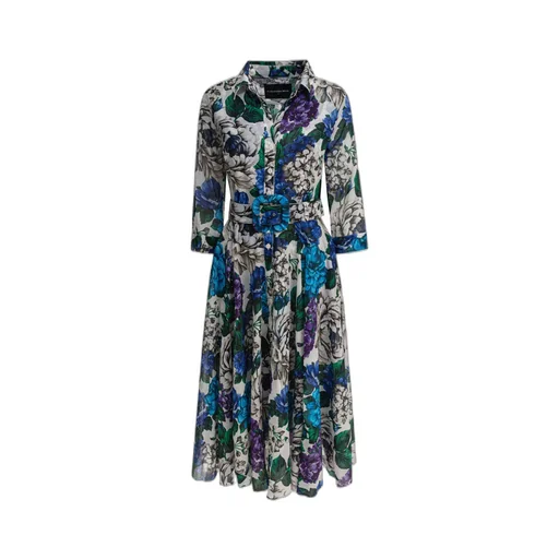 Samantha Sung Aster Floral Shirt Dress