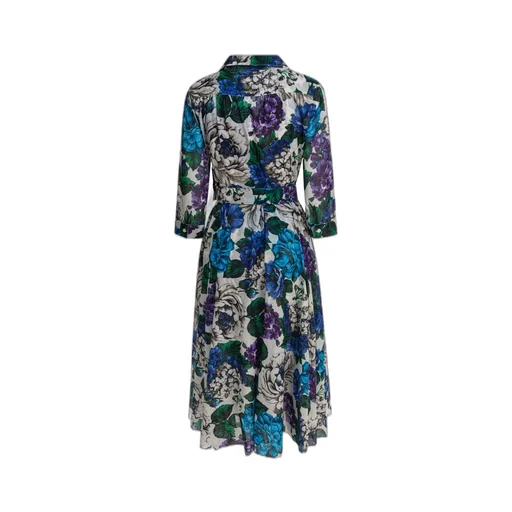 Samantha Sung Aster Floral Shirt Dress