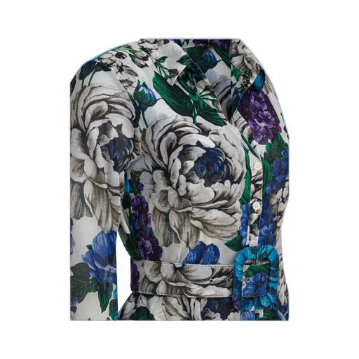 Samantha Sung Aster Floral Shirt Dress