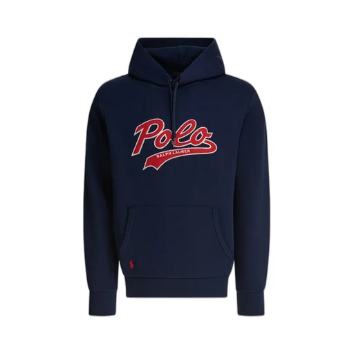 Polo Ralph Lauren Double-Knit Logo Drawstring Hoodie