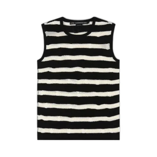 Striped Net Vest