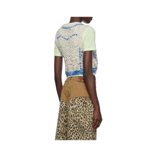 Western Lace-Up Knit Vest